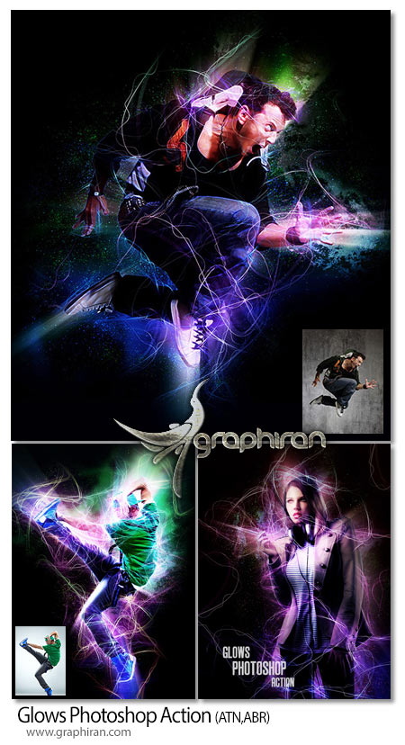 Glows Photoshop Action