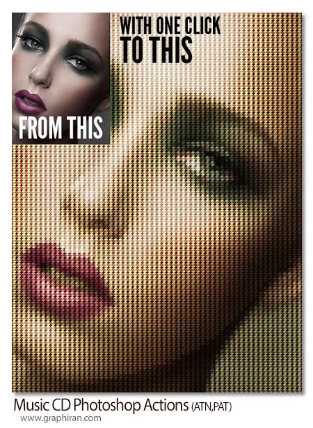 Music CD Photoshop Actions