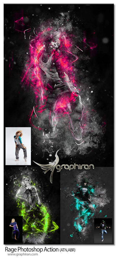 Rage Photoshop Action