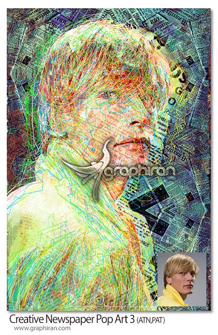 Creative Newspaper Pop Art 3